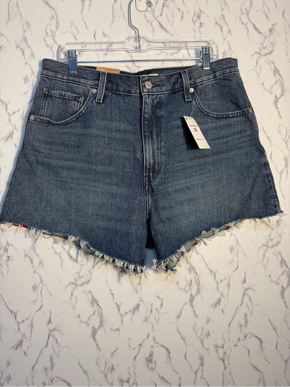 Levi's Classic Blue Denim Cutoff Shorts